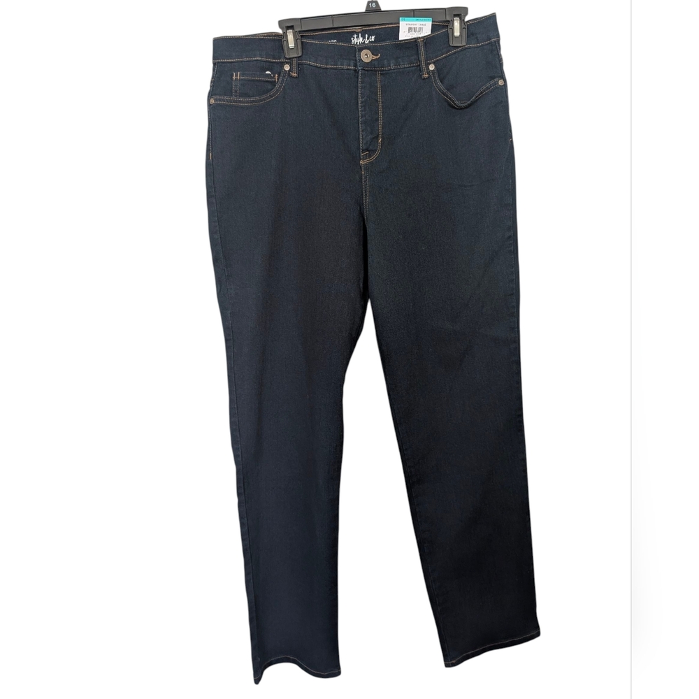 Style & Co. Women's Deep Indigo Straight Jeans